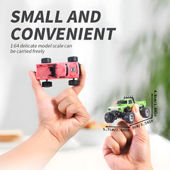 Atlodas Mini RC Truck features front and rear lights for low-light driving.