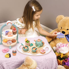 Atoylink dessert tower with cakes enhances role play and storytelling