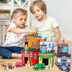 Atoylink durable wooden and cardboard materials ensure safe, long-lasting play.