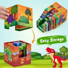 Atoylink magnetic dinosaur train cars connect for hands-on learning and creativity.