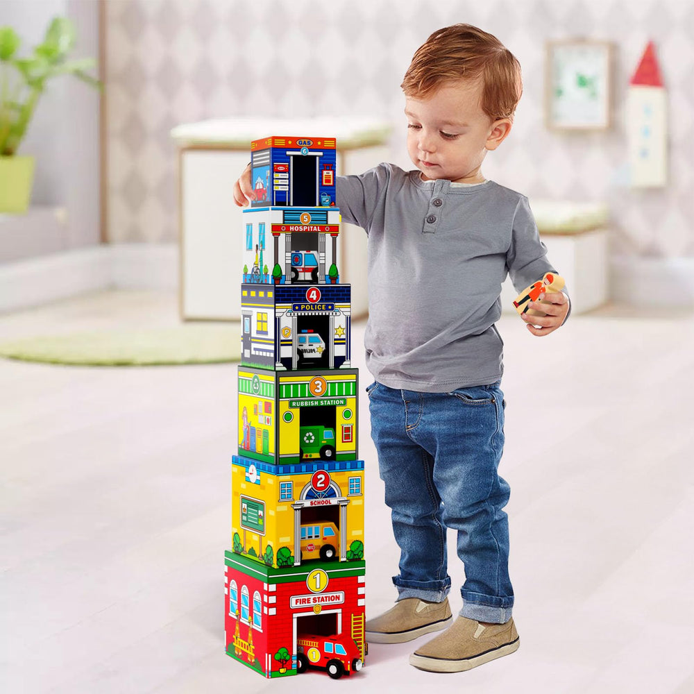 Atoylink magnetic wooden cars encourage imaginative play and simple magnet exploration.