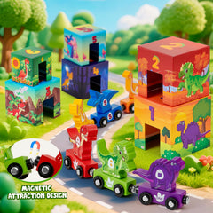 Atoylink number blocks with dinosaurs promote early counting and color recognition.
