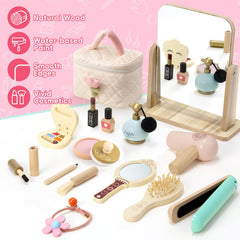 Atoylink wooden mirror and comb support social sharing in pretend sessions