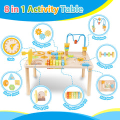 ATOYUS table with spinning gears promoting hand-eye coordination during play