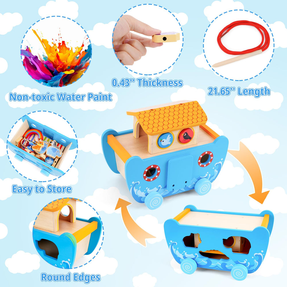 ATOYUS Noah's Ark Bible Story Book enhances storytelling sessions at home or church.