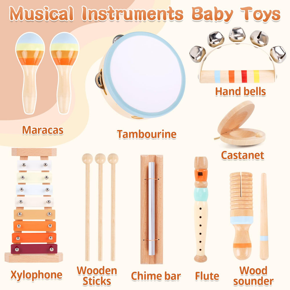 ATOYUS toddler drum encourages cause and effect through playful beats