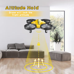 ATOYX Mini Drone LED lights for clear visibility during indoor flights