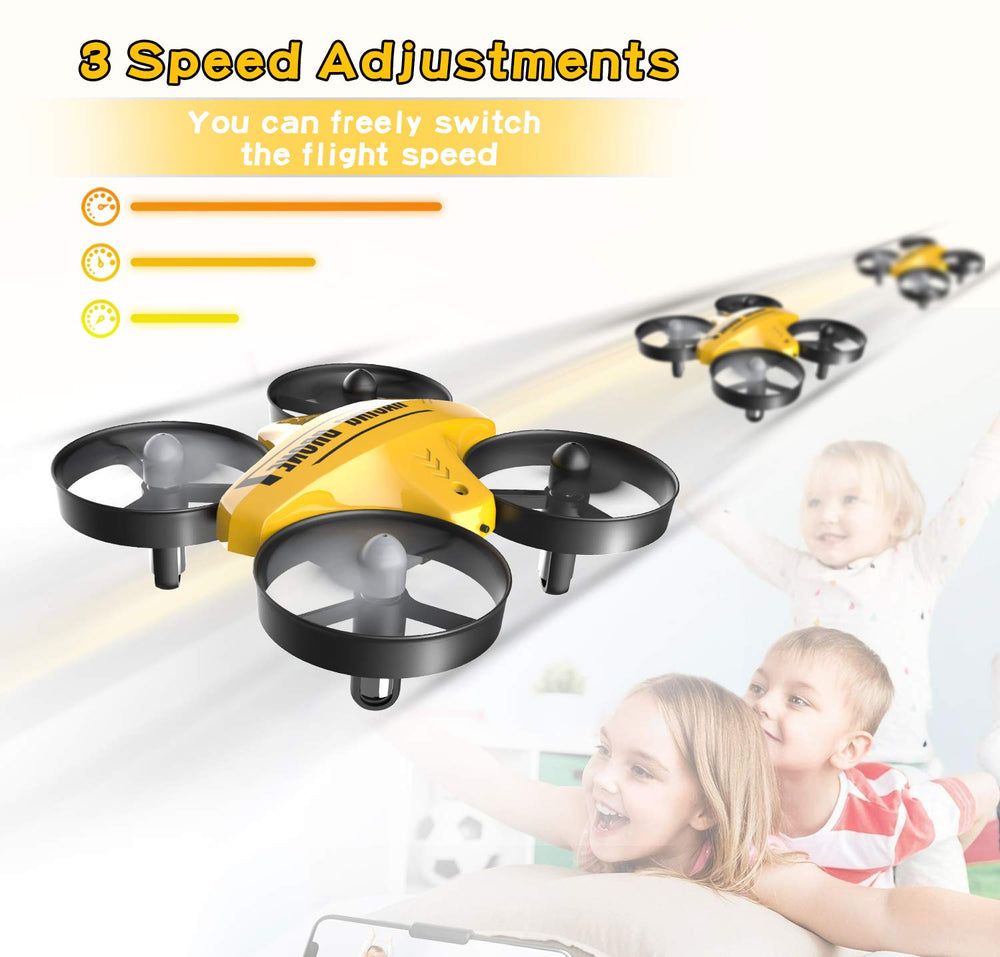 ATOYX Mini Drone throw-to-go feature with multiple batteries for longer play