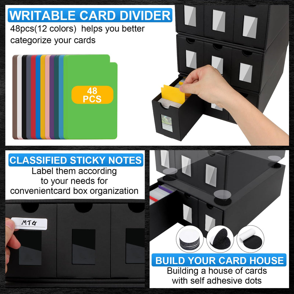 ATPWONZ 48-color dividers offer organized categories and clear labeling.