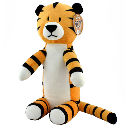 Attatoy Regit plush tiger sits invitingly for cuddles and imaginative play