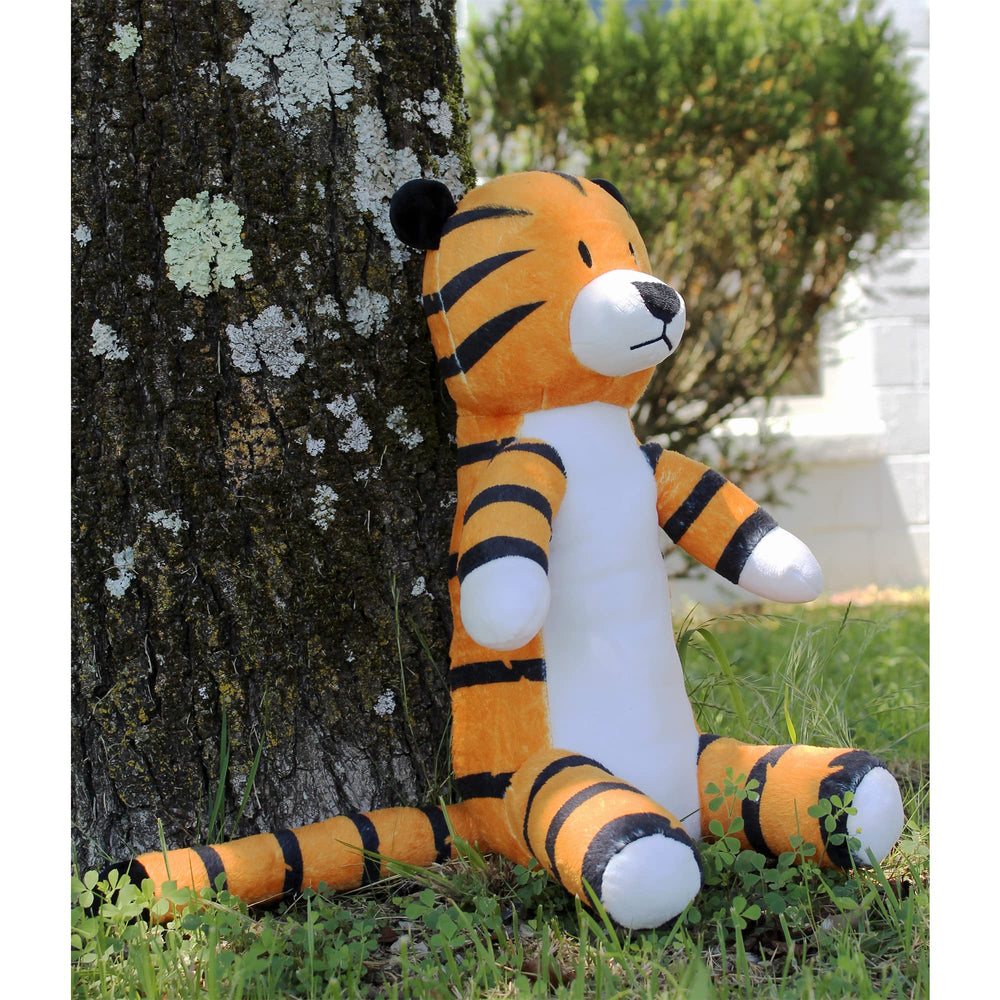 Attatoy Regit tiger face closeup highlights safe, embroidered features
