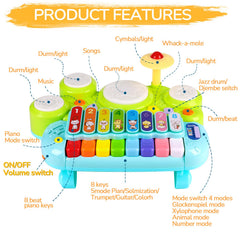 AugToy drum set for babies, soft beats and engaging textures.