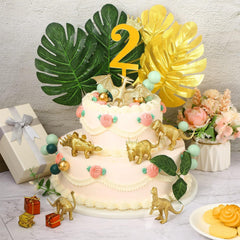 AugToy Gold Dino Figure Pterodactyl, fun cupcake toppers for birthdays.