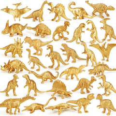 AugToy Gold Dino Figure T-Rex, perfect for party favors and cupcake toppers.