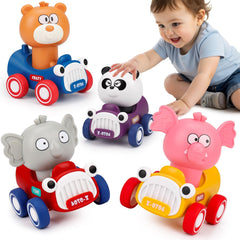 AugToy press and go car with bear design excites curiosity and motor skills