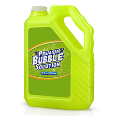 Aujazyble 70oz bubble solution refill bottle, front view for events.