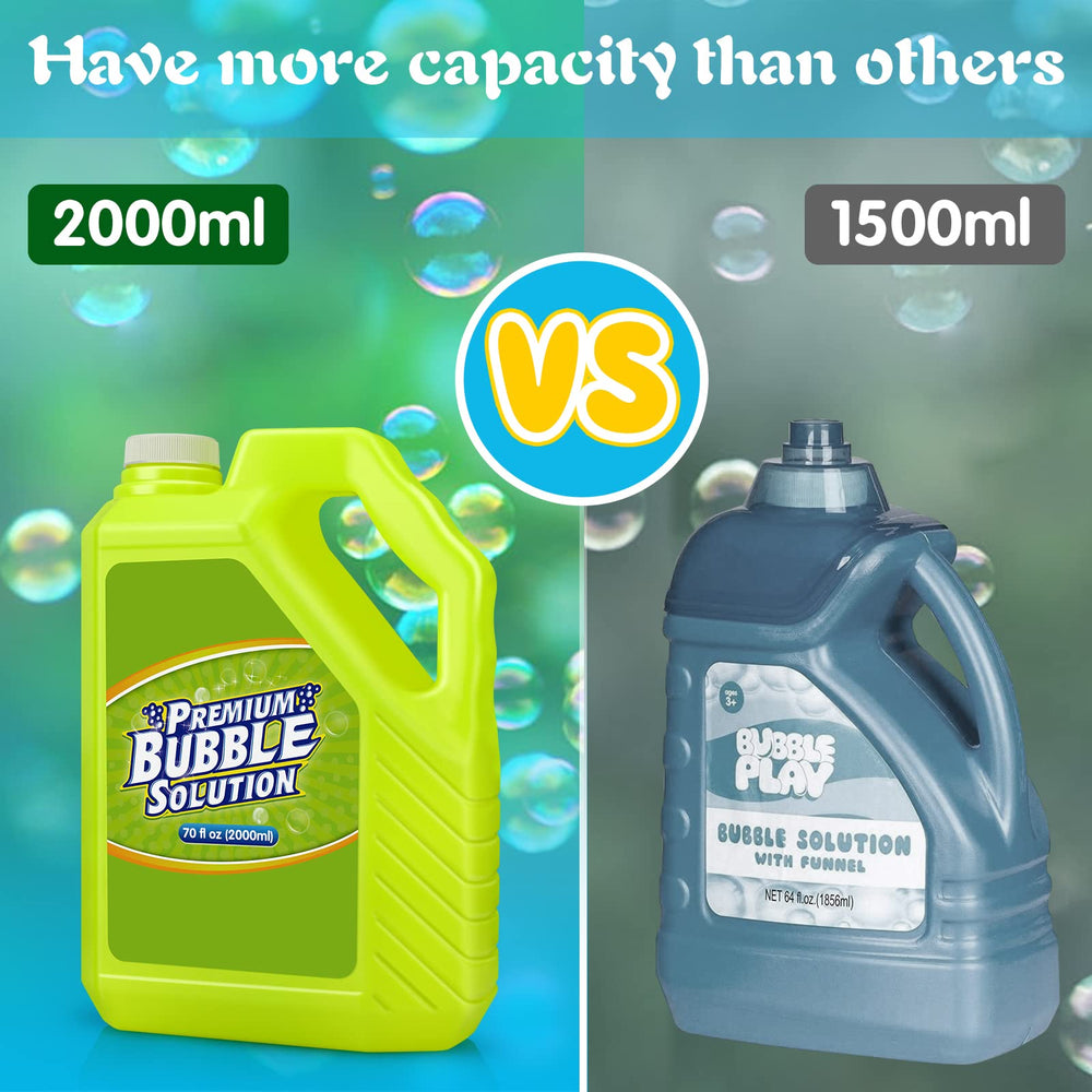 Aujazyble leakproof cap keeps bubble refill secure during transport.