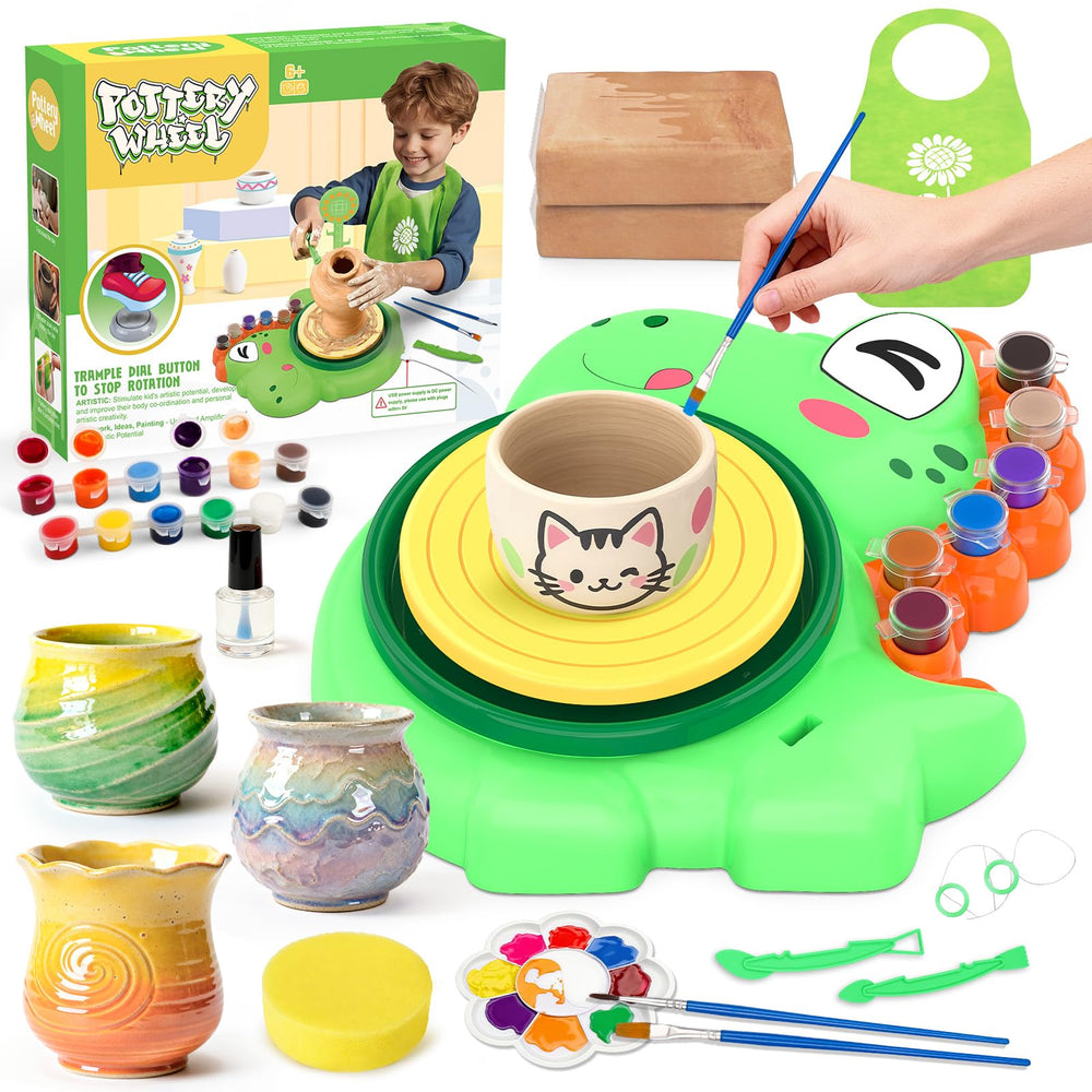 Aujazyble pottery wheel kit for kids sparks hands-on creativity.