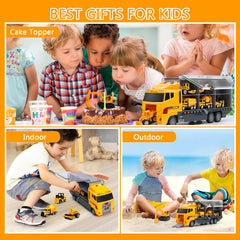 Aukdin cement mixer truck toy adds colorful, action-packed building adventures