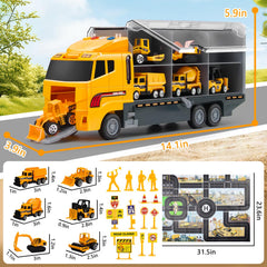 Aukdin excavator construction toy invites digging and cooperative play
