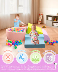 Auksay baby using blocks in a safe, engaging play session