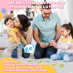 Aullsaty ABC and numbers cards support foundational literacy and numeracy.
