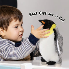 AULUDA penguin plush texture detail showing soft plush fabric