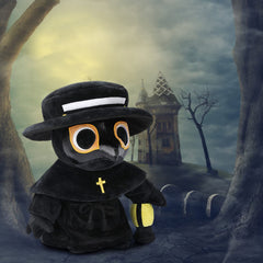 AULUDA plague doctor plush bedroom decor, striking spooky ambiance centerpiece.