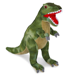 Auluda Tyrannosaurus Rex plush 18-inch, blue fur, perfect bedtime cuddle.