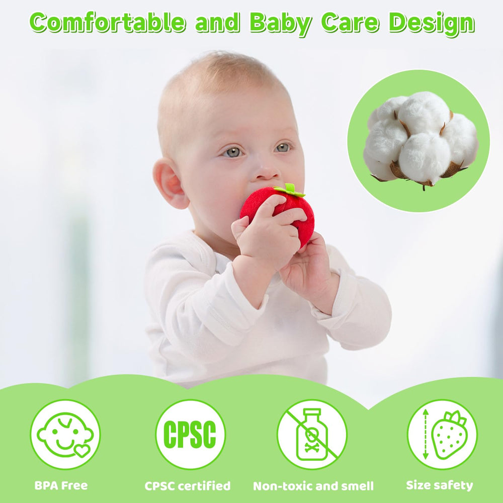 Auney Montessori-inspired toys aid hand-eye coordination development.