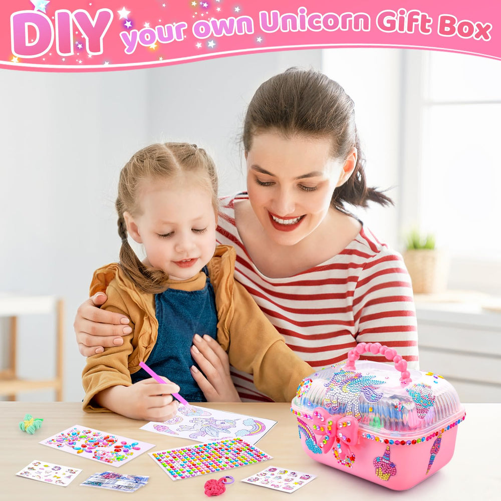 Auney portable pink carry case for crafting anywhere.