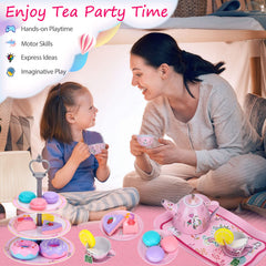 Auney Unicorn Tea Set serving tray for shared snacks
