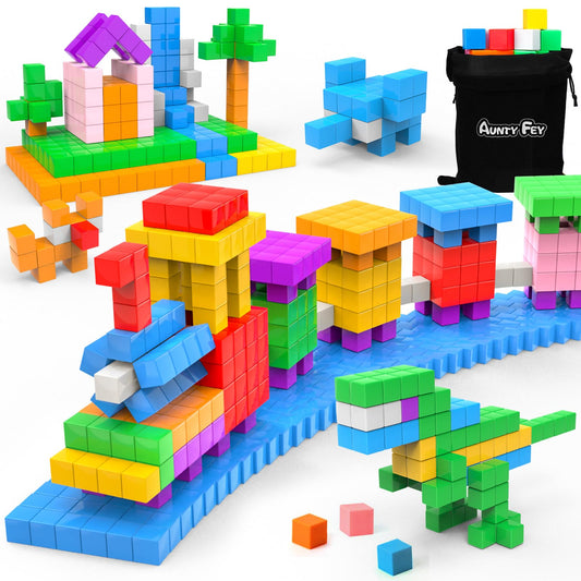 AuntyFey 32-piece blocks for open-ended play and creativity.