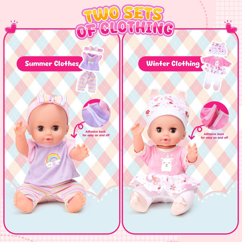 AuntyFey Baby Doll dinner plate and cutlery supports shared mealtime pretend play