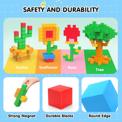 AuntyFey blocks let kids build plants and buildings for creative design.