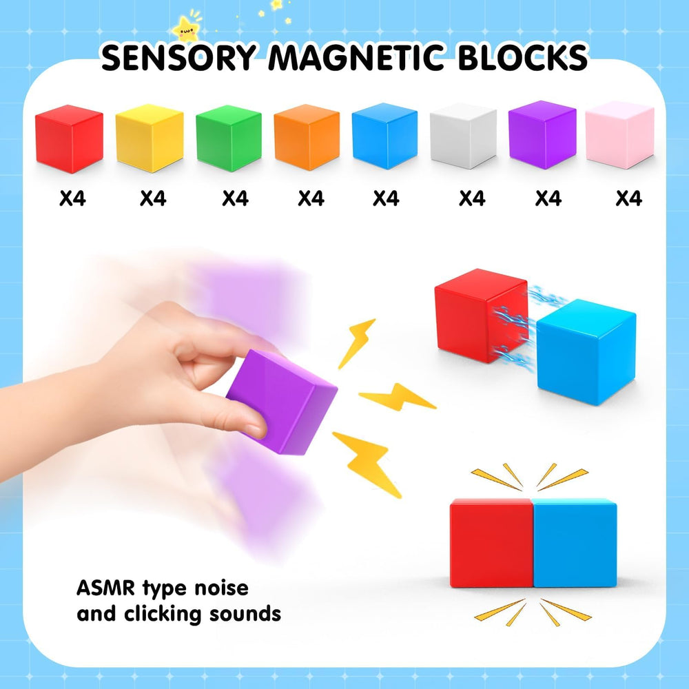 AuntyFey color-rich blocks support color recognition during playtime.