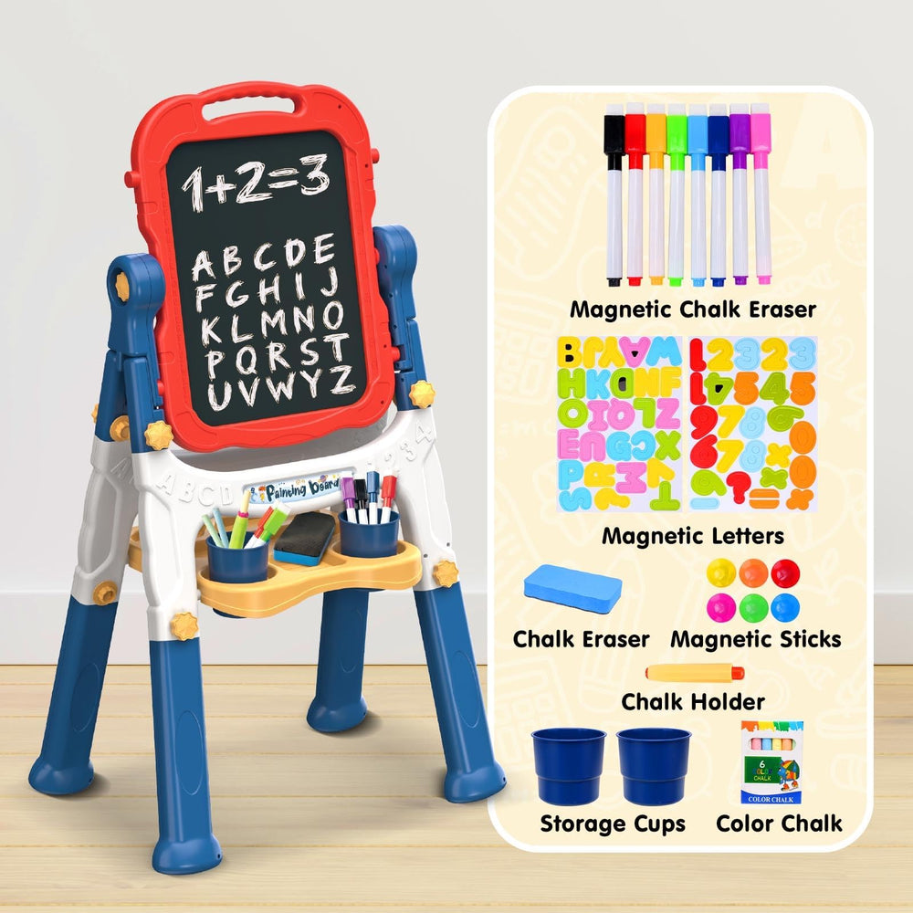 AuntyFey easel rotates 360 degrees for easy surface switching.