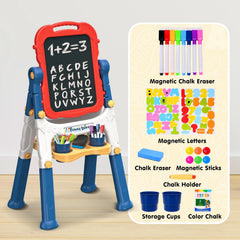 AuntyFey easel rotates 360 degrees for easy surface switching.