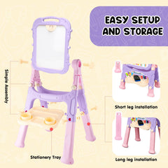 AuntyFey portable and lightweight easel for home, travel, or outdoors.