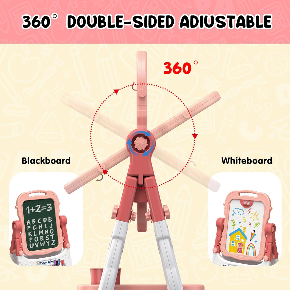 AuntyFey easel is light and portable for home and outdoors