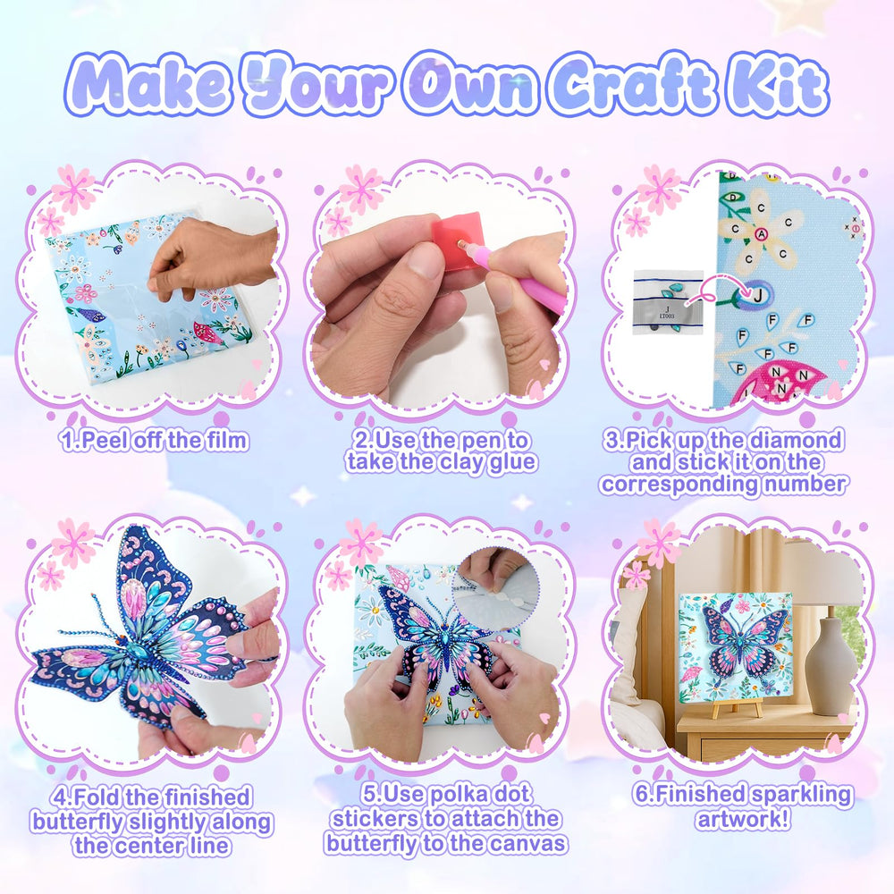 AuraKoi kit includes rhinestone stickers and color coded diamonds for easy crafting