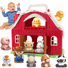AuroTops farm barn with big red barn inviting imaginative play