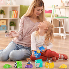 AuroTops colorfully designed set strengthens hand-eye coordination and fine motor skills.