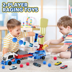 AuroTops truck lights and sounds button for engaging play sessions.