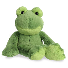 Aurora Fernando Frog plush uses bean pellets for stable, safe play.