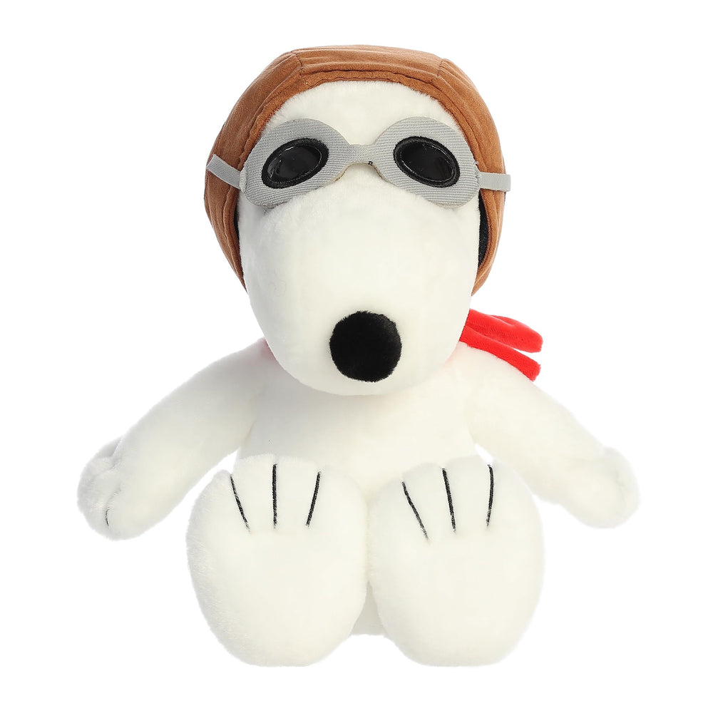 Aurora Adorable Peanuts Flying Ace stuffed animal, side view, ideal travel companion.
