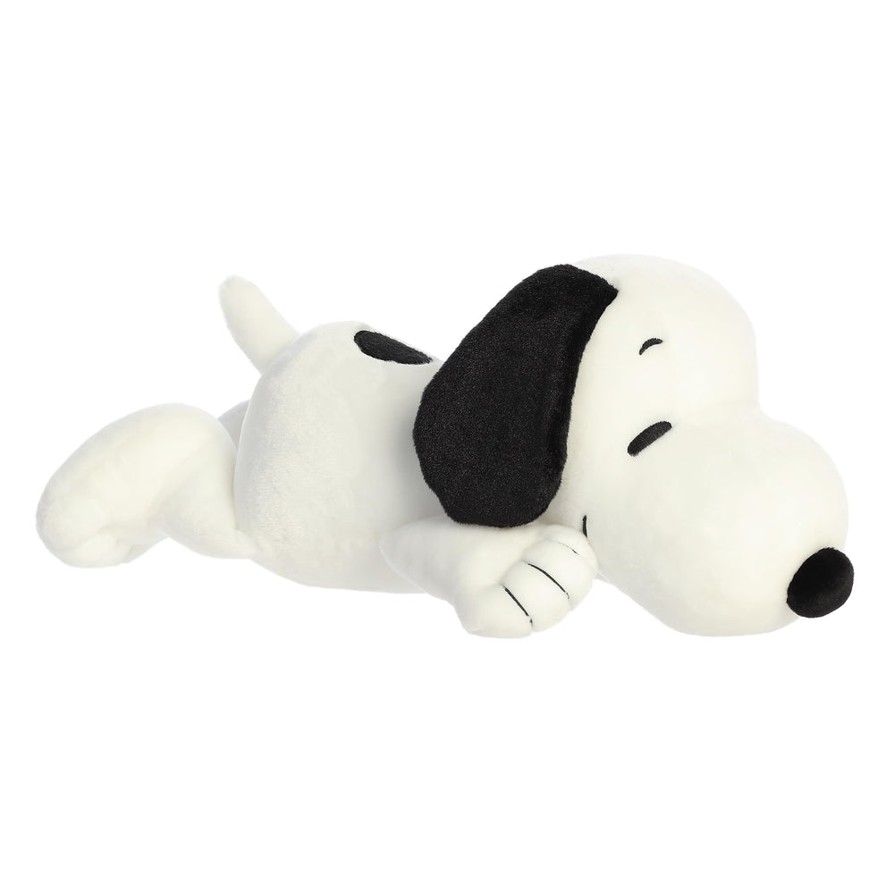 Aurora Adorable Peanuts Snuggle Snoopy front view, showing cuddly plush and authentic design.