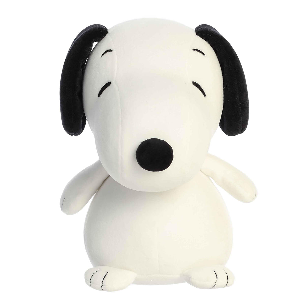 Aurora Snoopy plush in soft materials for cozy, comforting hugs.