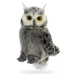 Aurora Barney Owl 9-inch plush, a soft, cuddle-friendly companion for kids.