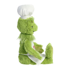 Aurora Chef Grinch plush full 14-inch size ideal for hugging or display